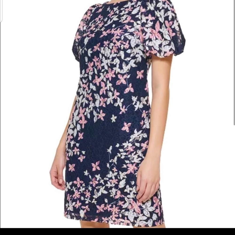 Jessica HOWARD Petite Floral Lace Sheath Dress